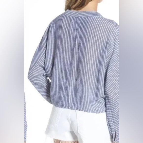 Rails Sloane Terrenas Stripe Linen Top XS - Picture 2 of 10